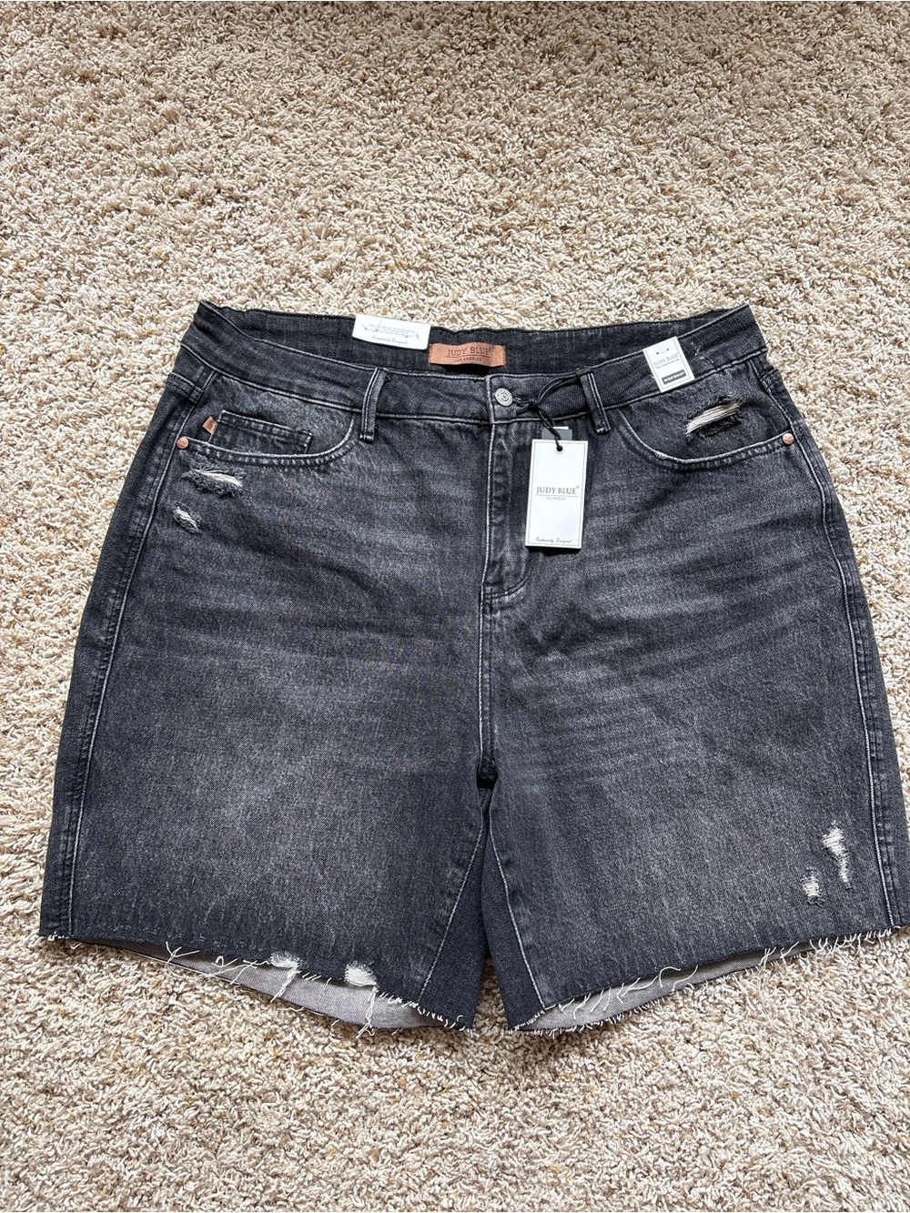 NWT Judy Blue Women's High Waist Rigid Magic Denim Shorts Sz 3XL